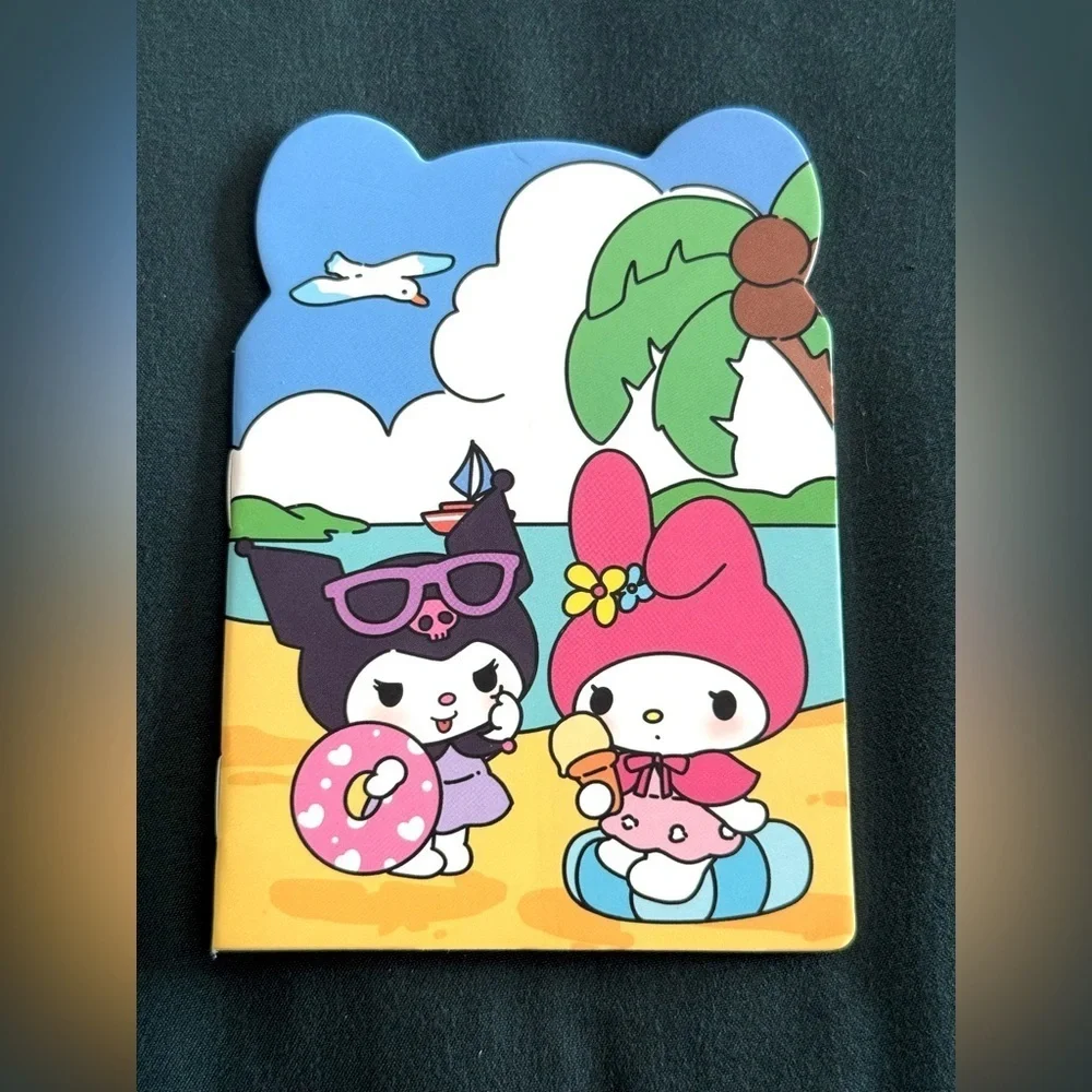 Cute My Melody & Kuromi at Beach Small Notebook-Sanrio- Great for taking notes